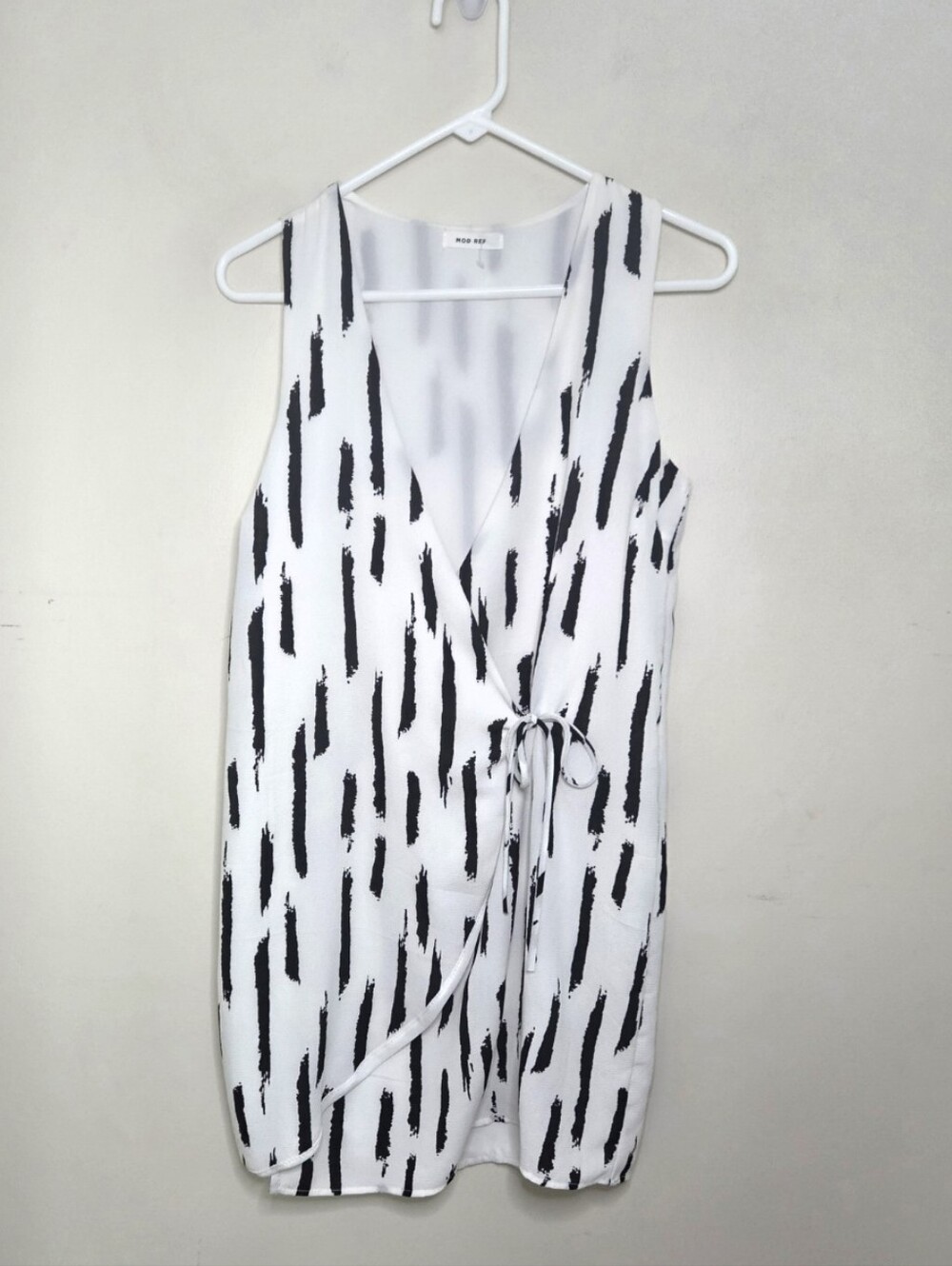 Women's Mod Ref True Wrap Style Sleeveless Dress Sz Small